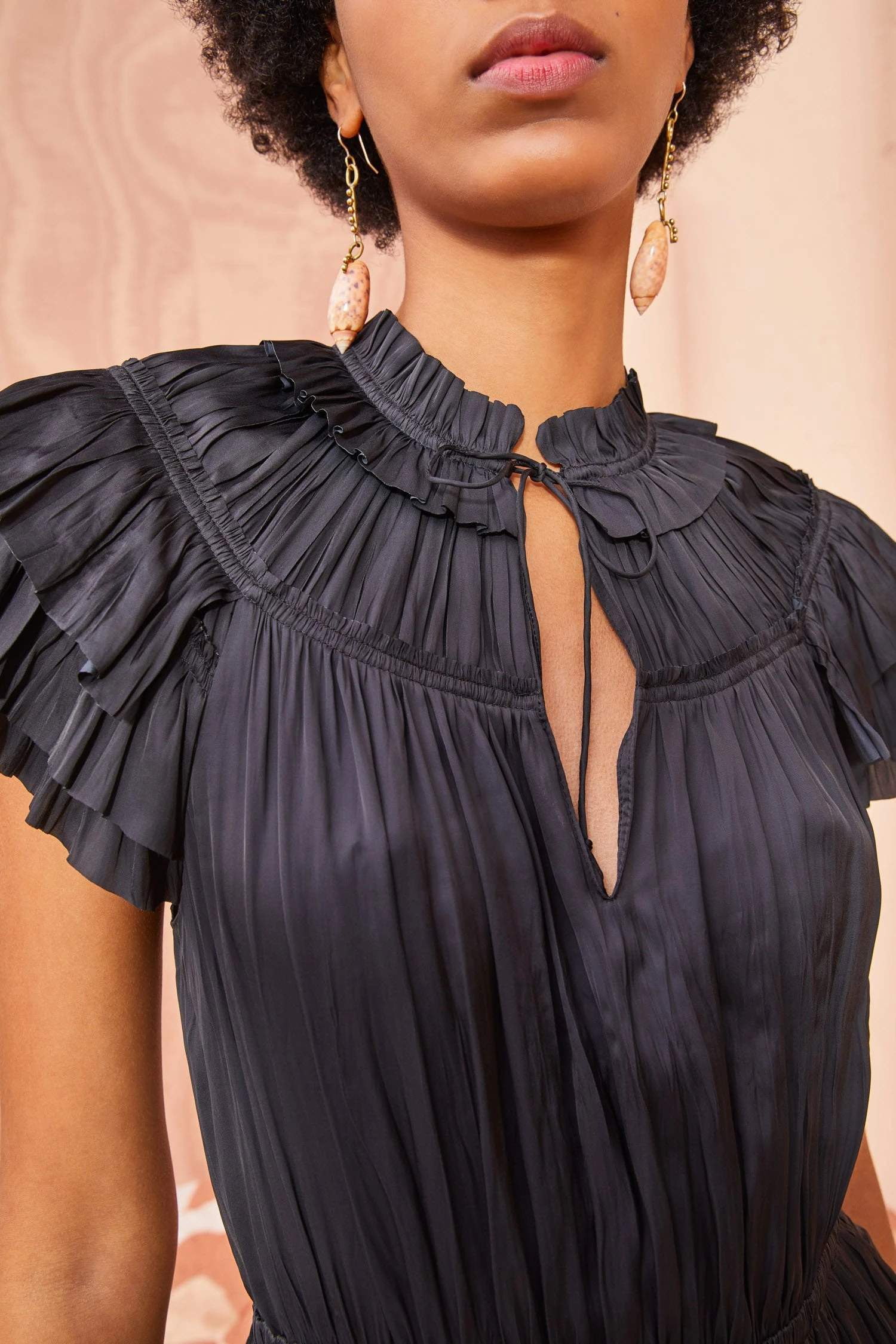 ULLA JOHNSON Vesna Dress - Noir 2 ULLA JOHNSON Vesna Dress - Noir - Image 2