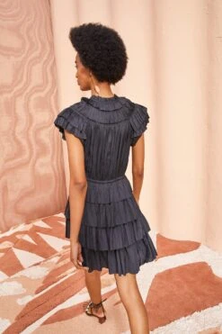 ULLA JOHNSON Vesna Dress - Noir 8 ULLA JOHNSON Vesna Dress - Noir -Ulla Johnson ULLA JOHNSON Vesna Dress NOIR 04