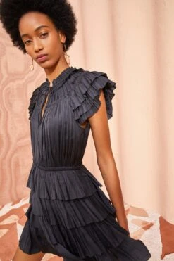 ULLA JOHNSON Vesna Dress - Noir 9 ULLA JOHNSON Vesna Dress - Noir -Ulla Johnson ULLA JOHNSON Vesna Dress NOIR 05