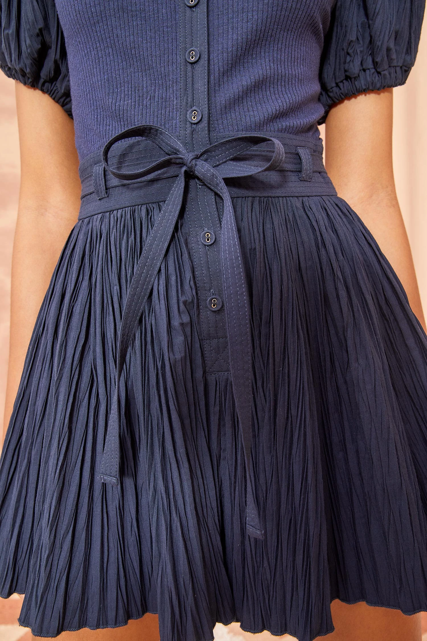 ULLA JOHNSON Vinny Playsuit - Midnight 2 ULLA JOHNSON Vinny Playsuit - Midnight - Image 2