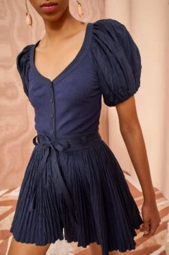 ULLA JOHNSON Vinny Playsuit - Midnight 9 ULLA JOHNSON Vinny Playsuit - Midnight -Ulla Johnson ULLA JOHNSON Vinny Playsuit MIDNIGHT 05