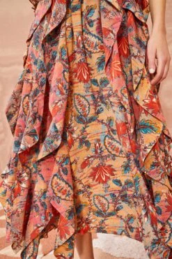 ULLA JOHNSON Violeta Dress - Coral Bloom 8 ULLA JOHNSON Violeta Dress - Coral Bloom -Ulla Johnson ULLA JOHNSON Violeta Dress CORAL BLOOM 04