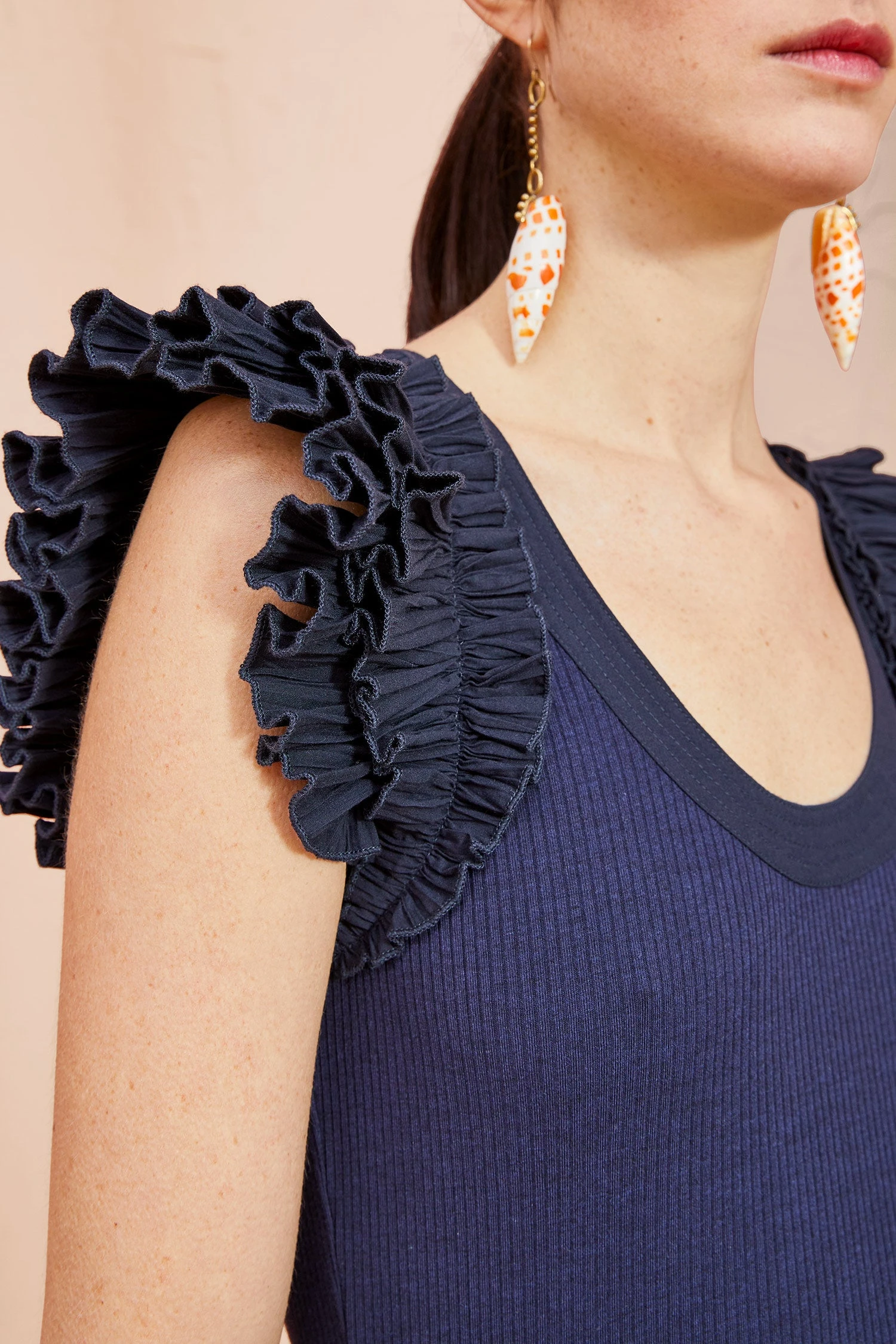 ULLA JOHNSON Virginia Dress - Midnight 2 ULLA JOHNSON Virginia Dress - Midnight - Image 2