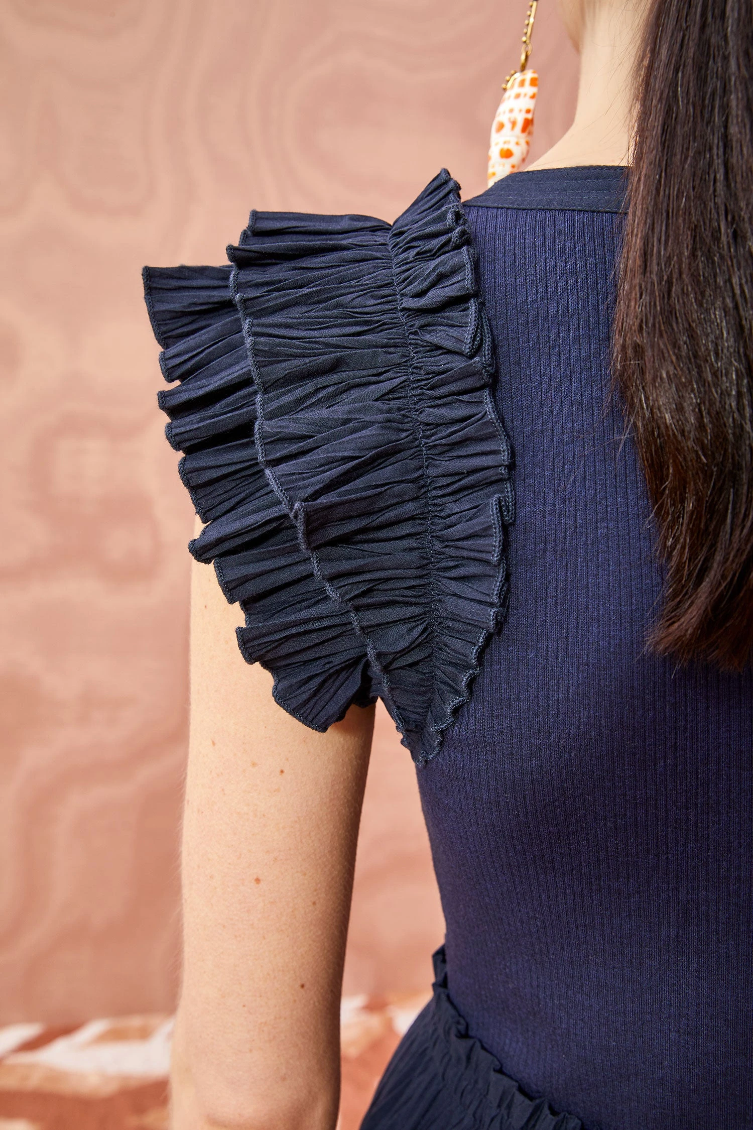 ULLA JOHNSON Virginia Dress - Midnight 4 ULLA JOHNSON Virginia Dress - Midnight - Image 4