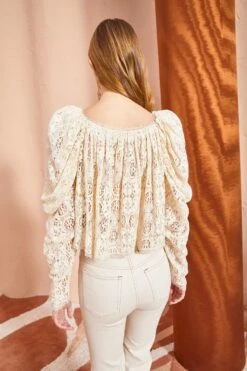 ULLA JOHNSON Vivi Blouse - Chalk -Ulla Johnson ULLA JOHNSON Vivi Blouse CHALK 0105