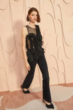 ULLA JOHNSON Winnifred Top - Noir 10 ULLA JOHNSON Winnifred Top - Noir -Ulla Johnson ULLA JOHNSON Winnifred Top NOIR 0032