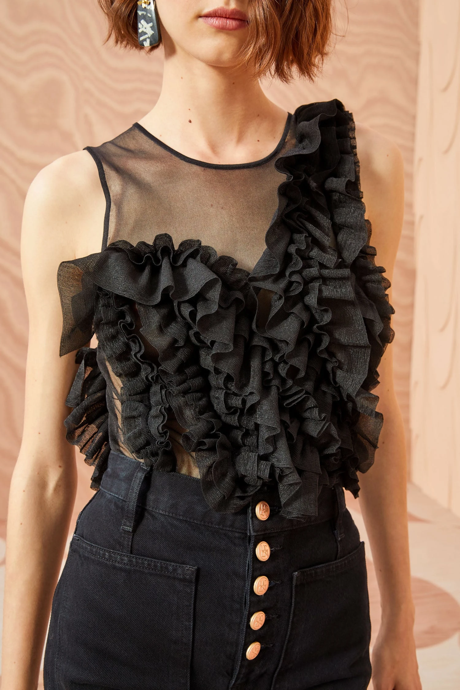 ULLA JOHNSON Winnifred Top - Noir 4 ULLA JOHNSON Winnifred Top - Noir - Image 4